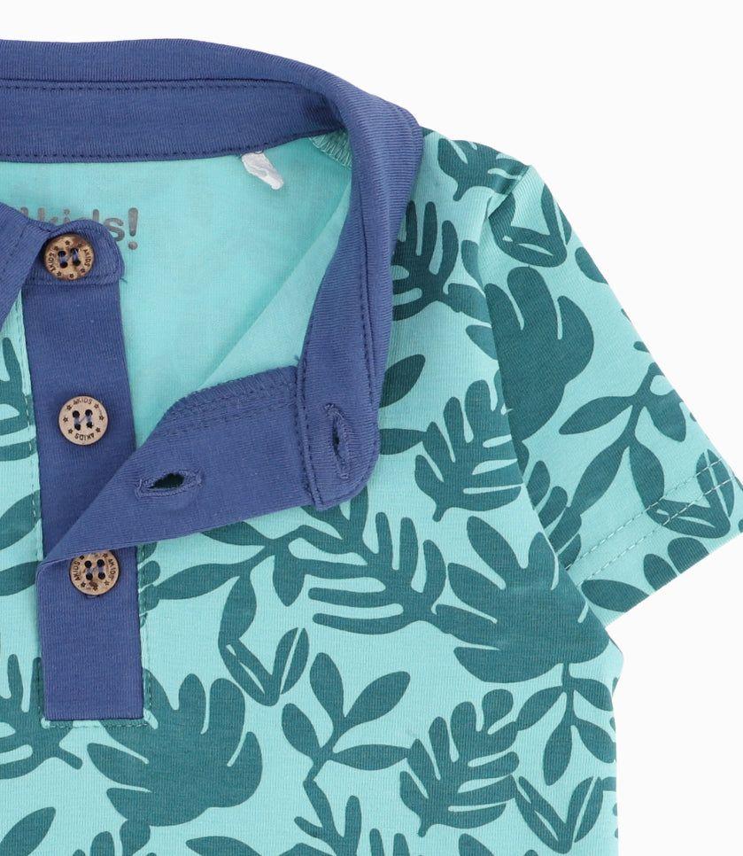 Conjunto Recién Nacido Palmeras Menta-5