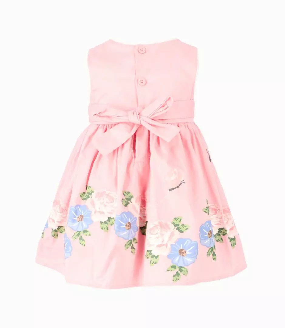 Vestido bebé con flores lavanda Limonada-2