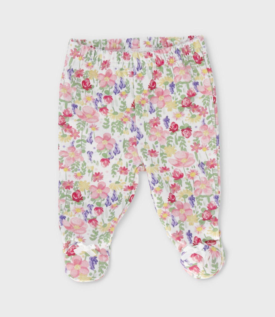 Conjunto recién nacida con conejo y flores rosado Limonada-3