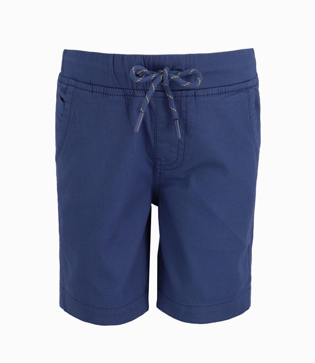 Bermuda Con Cordones Niño Azul Piedra Black and Blue-0