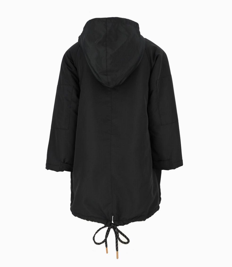 Abrigo niño impermeable negro Black and Blue-1