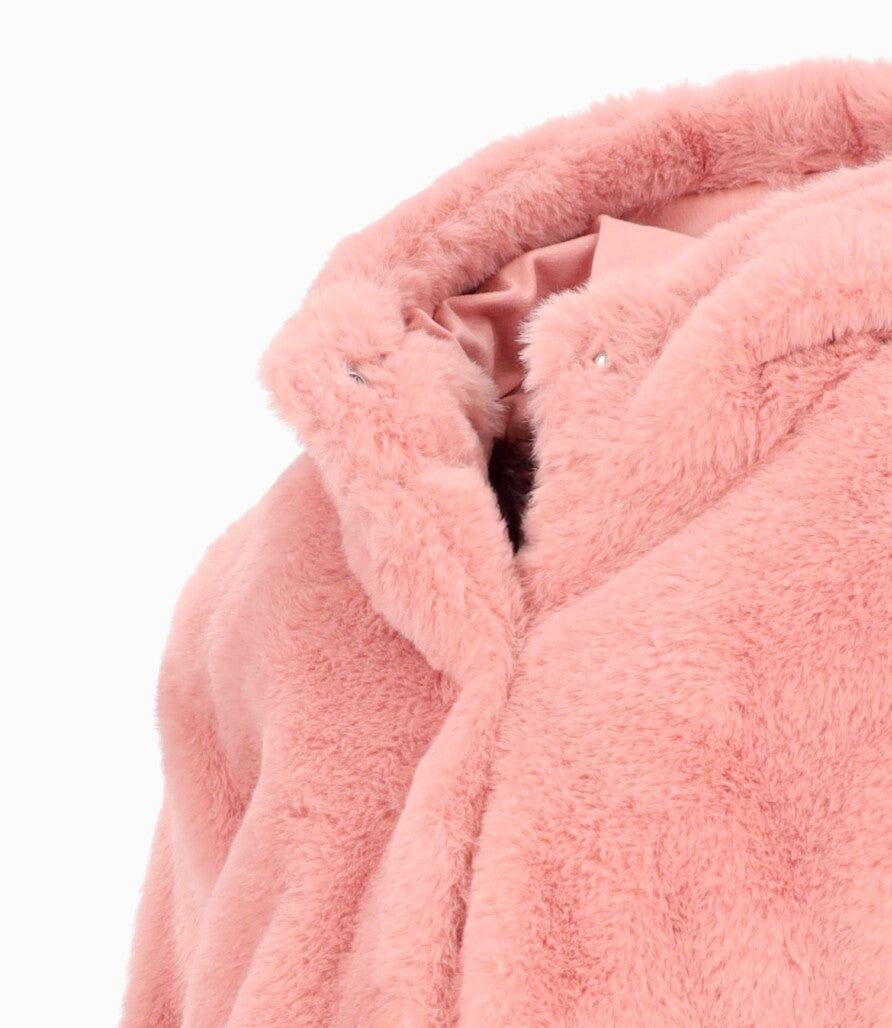 Chaqueta bebés con corazones rosado 4 Kids-2