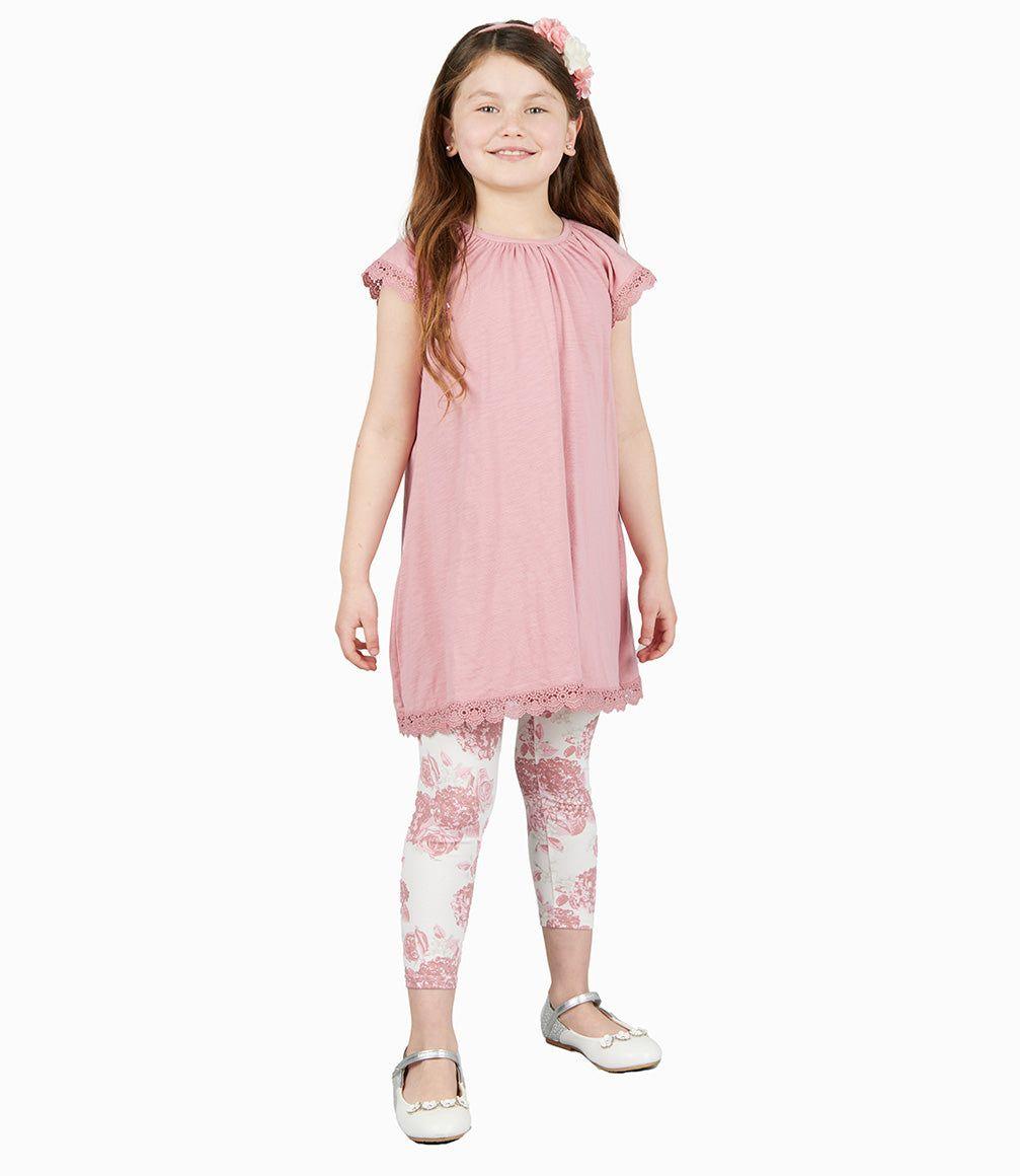Conjunto Niña De Vestido Y Calzas-0