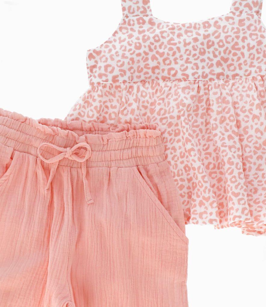 Conjunto niña con vuelos rosado 4 Kids-3