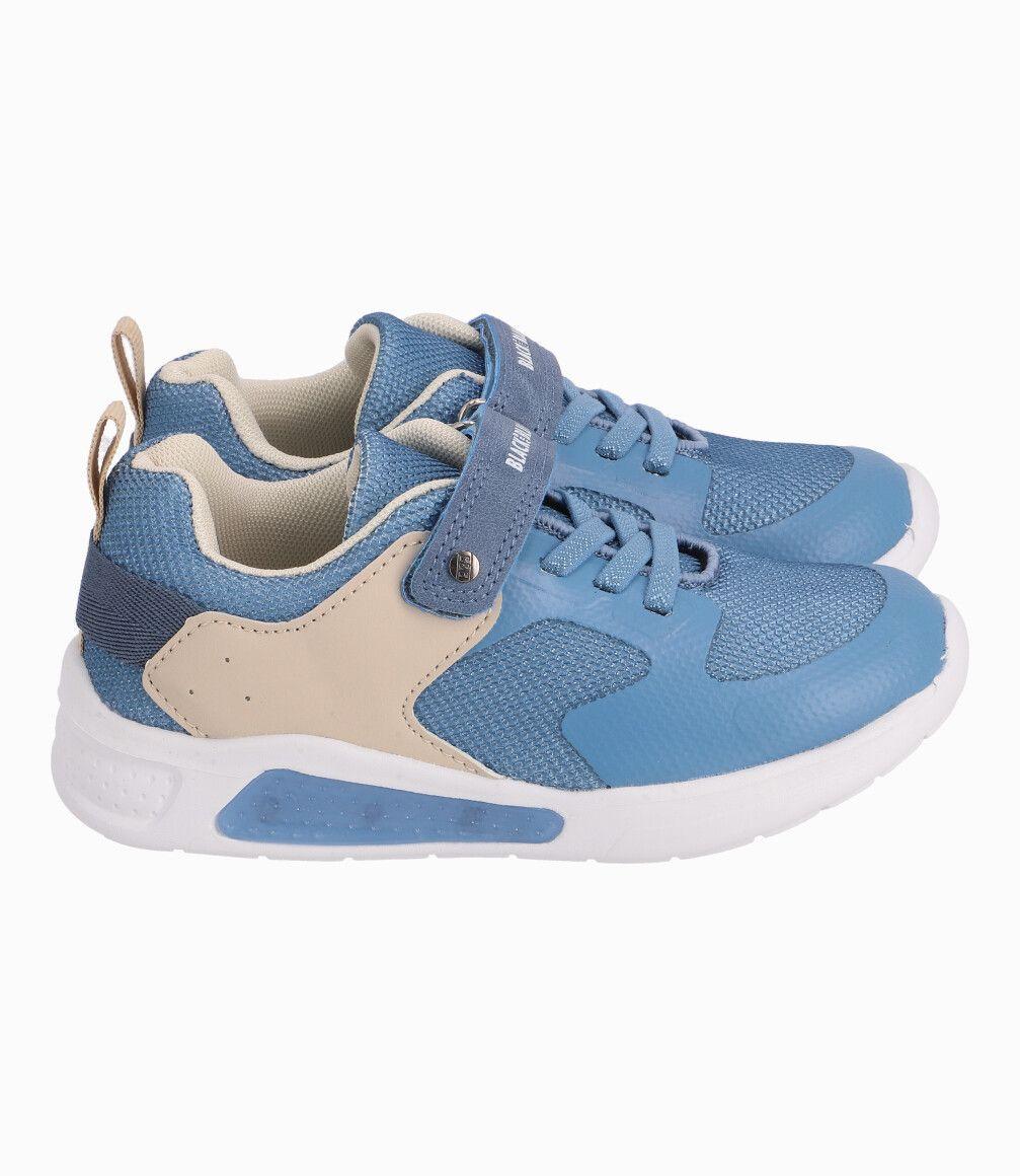 Zapatilla Con Luces Niño Azul Black and Blue-1