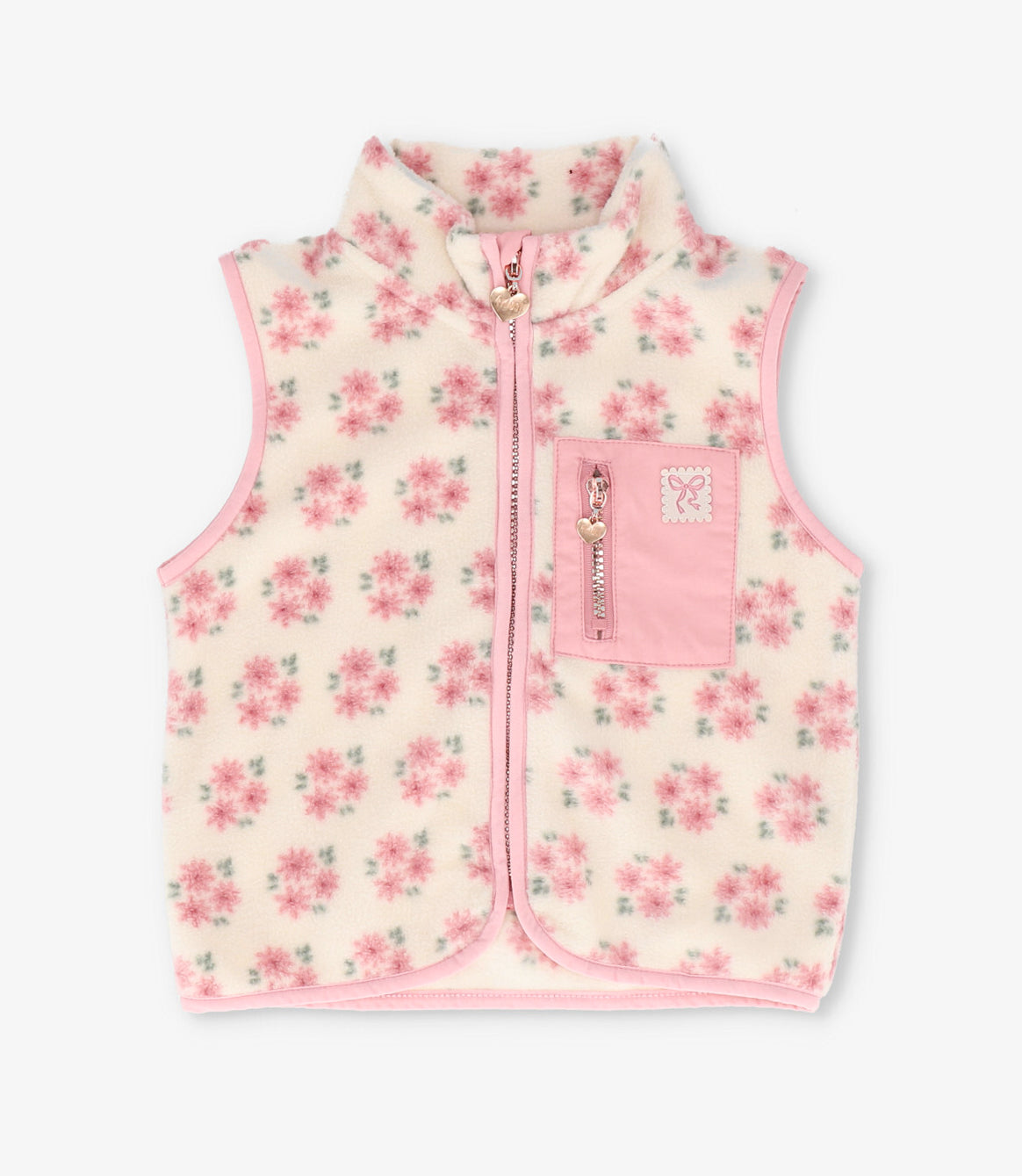 Chaqueta niña sin mangas rosado 4 Kids-1