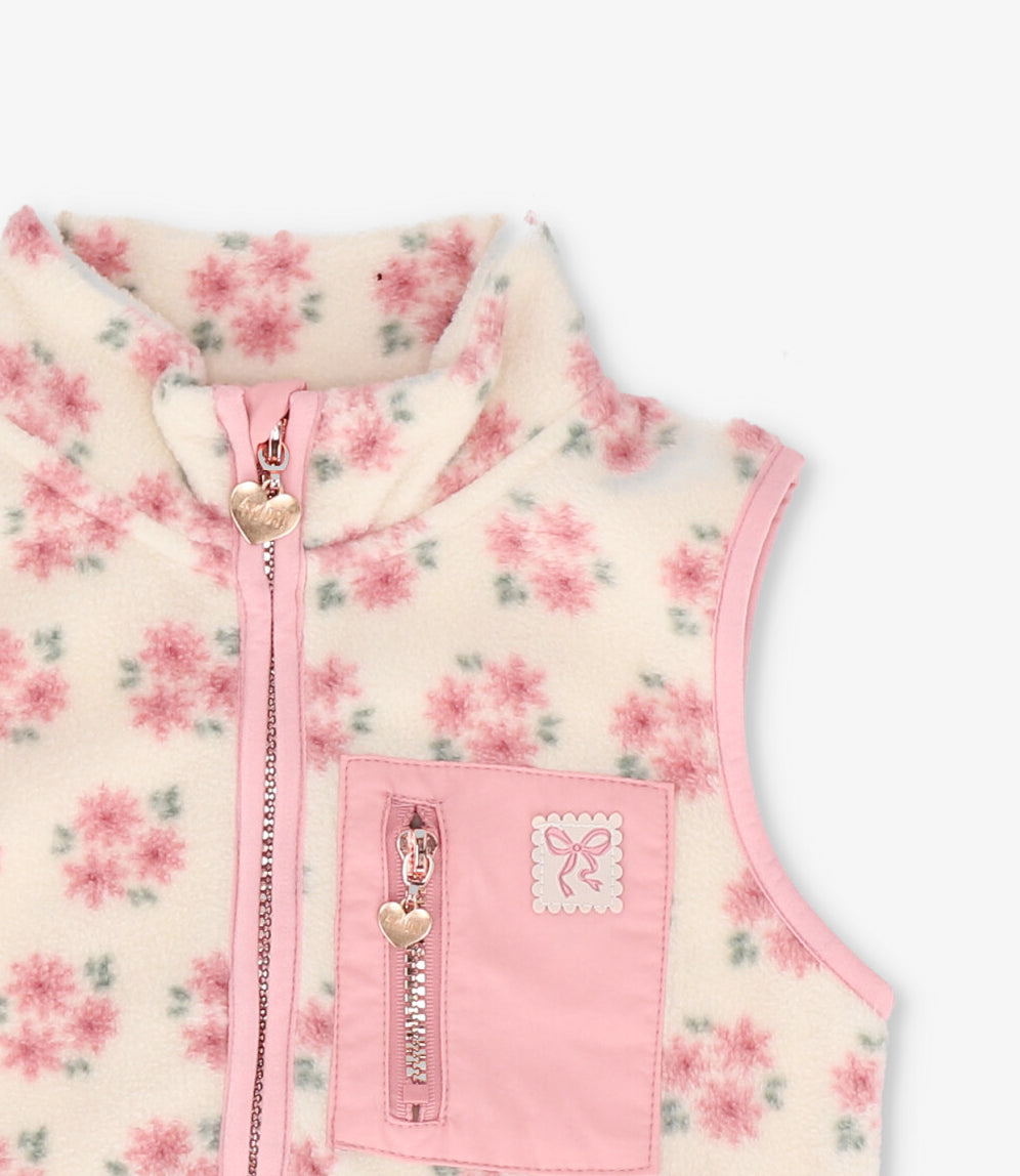 Chaqueta niña sin mangas rosado 4 Kids-3