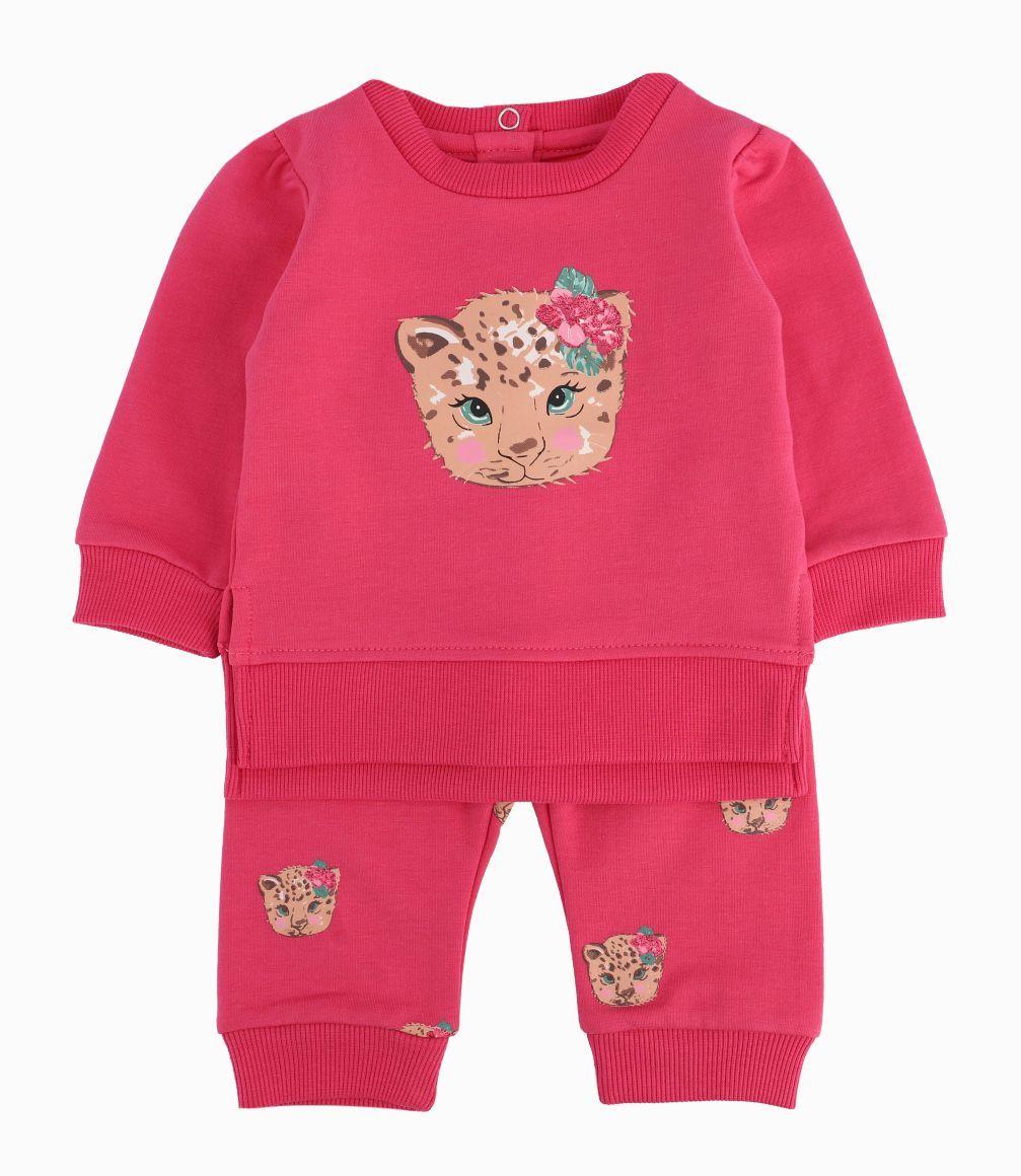 Buzo Recién Nacida Con Leopardo Limonada Frutilla-0