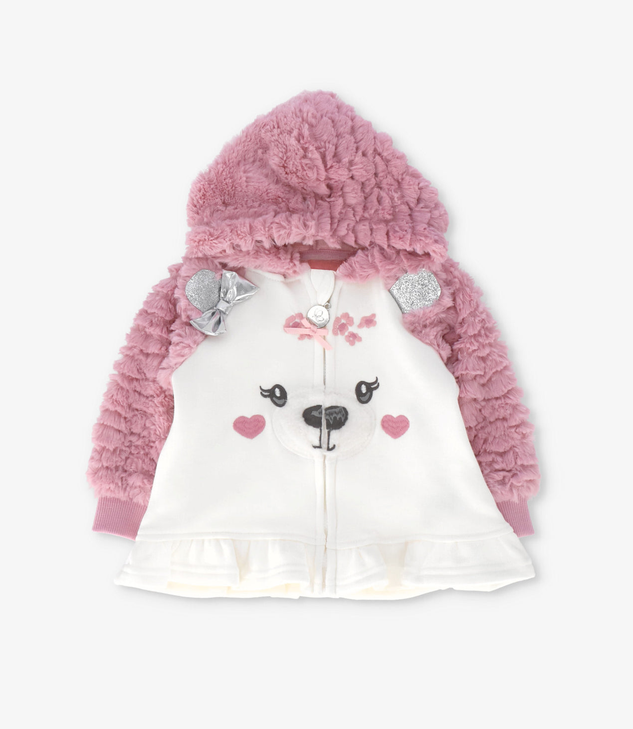 Buzo recién nacida con oso rosado Limonada-2