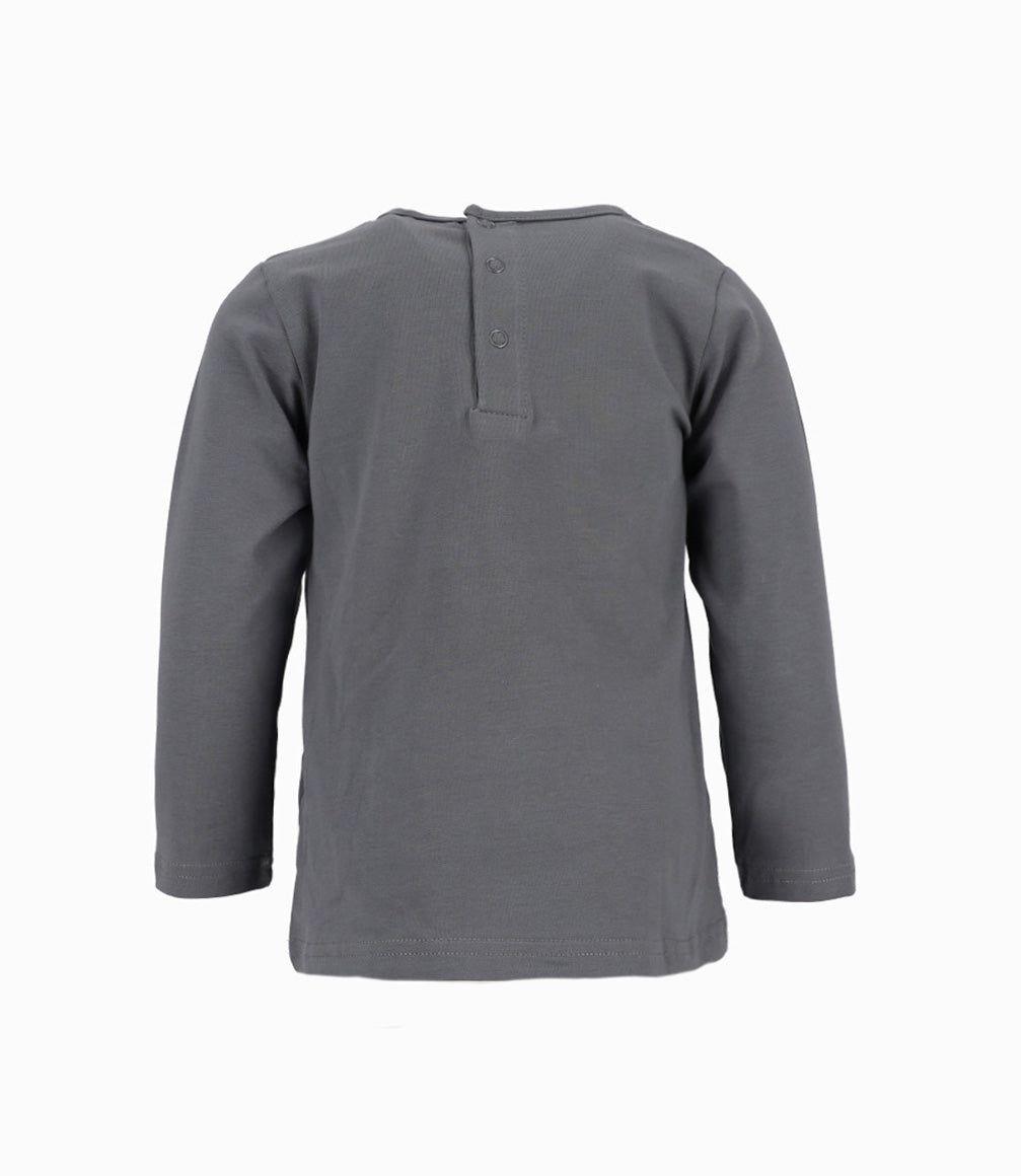 Polera bebé con estampado gris Limonada-1
