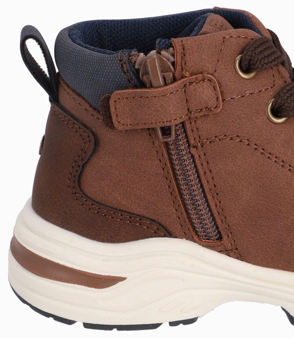 Botin Caminante Urbano Black And Blue Burdeo-6
