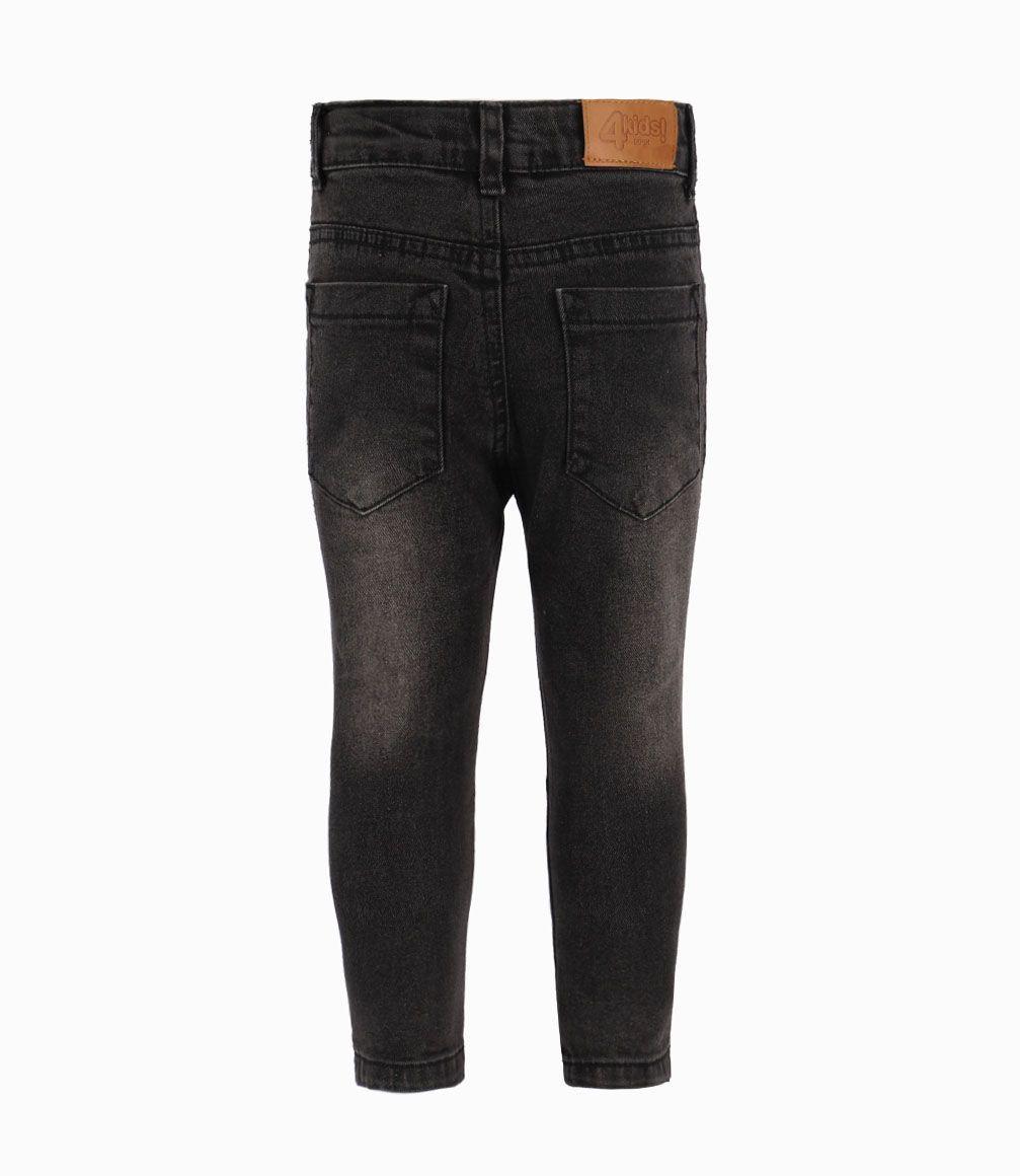 Jeans Básico Bebé Niño Algodón Denim Gris 4 Kids-1