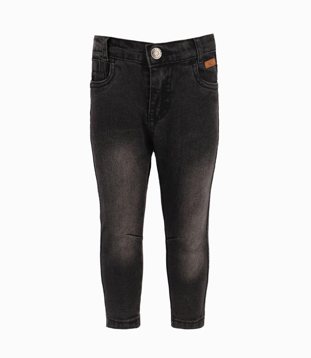 Jeans Básico Bebé Niño Algodón Denim Gris 4 Kids-0