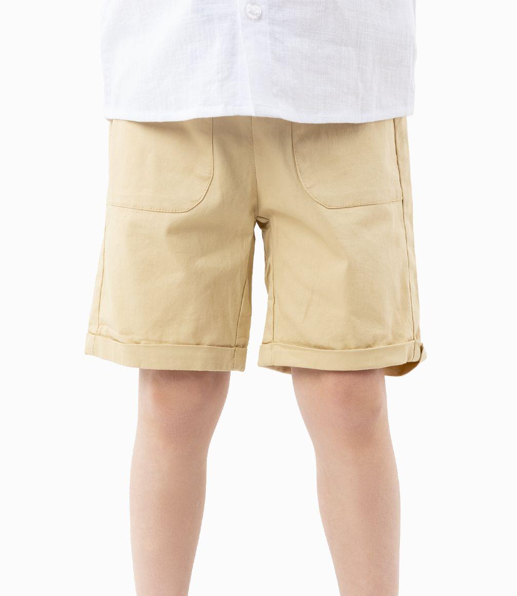 Bermuda Con Cordones Ajustables Niño Beige 4 Kids-0