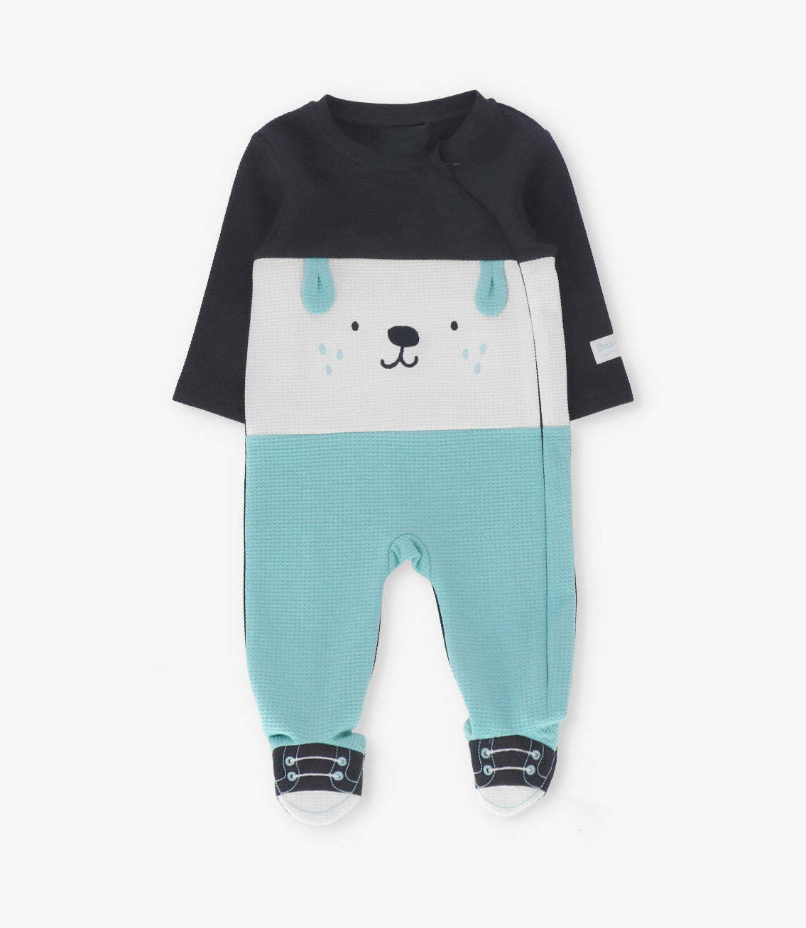 Enterito recién nacido perrito azul marino Black and Blue-0