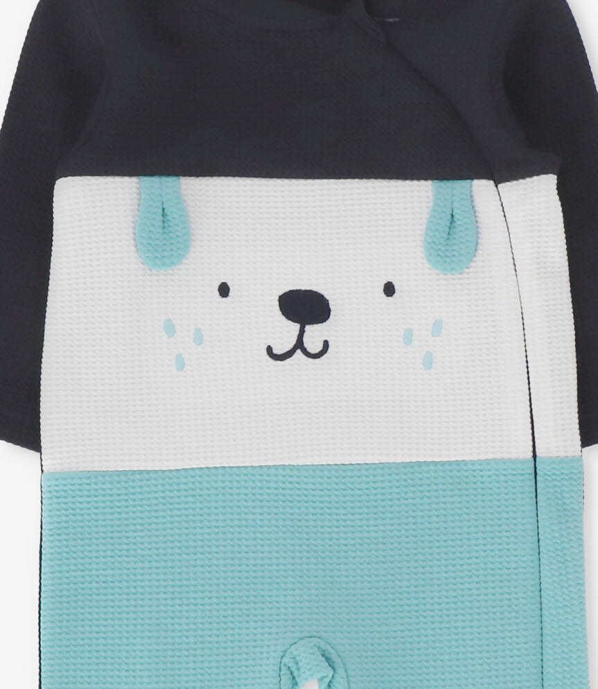 Enterito recién nacido perrito azul marino Black and Blue-2