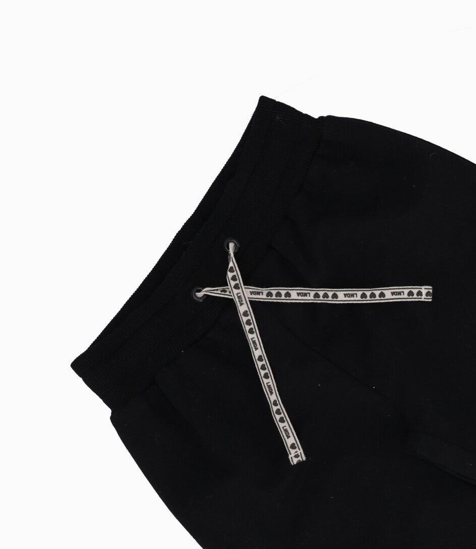 Pantalón de buzo niña cargo negro Limonada-2