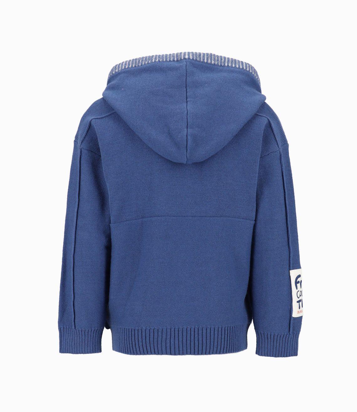 Chaleco Niño Con Gorro Azul Piedra-4