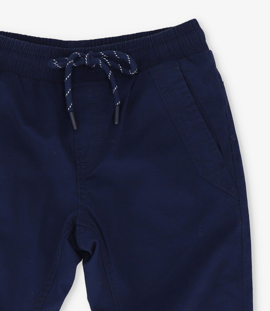 Pantalón niño jogger azul  Black and blue-2