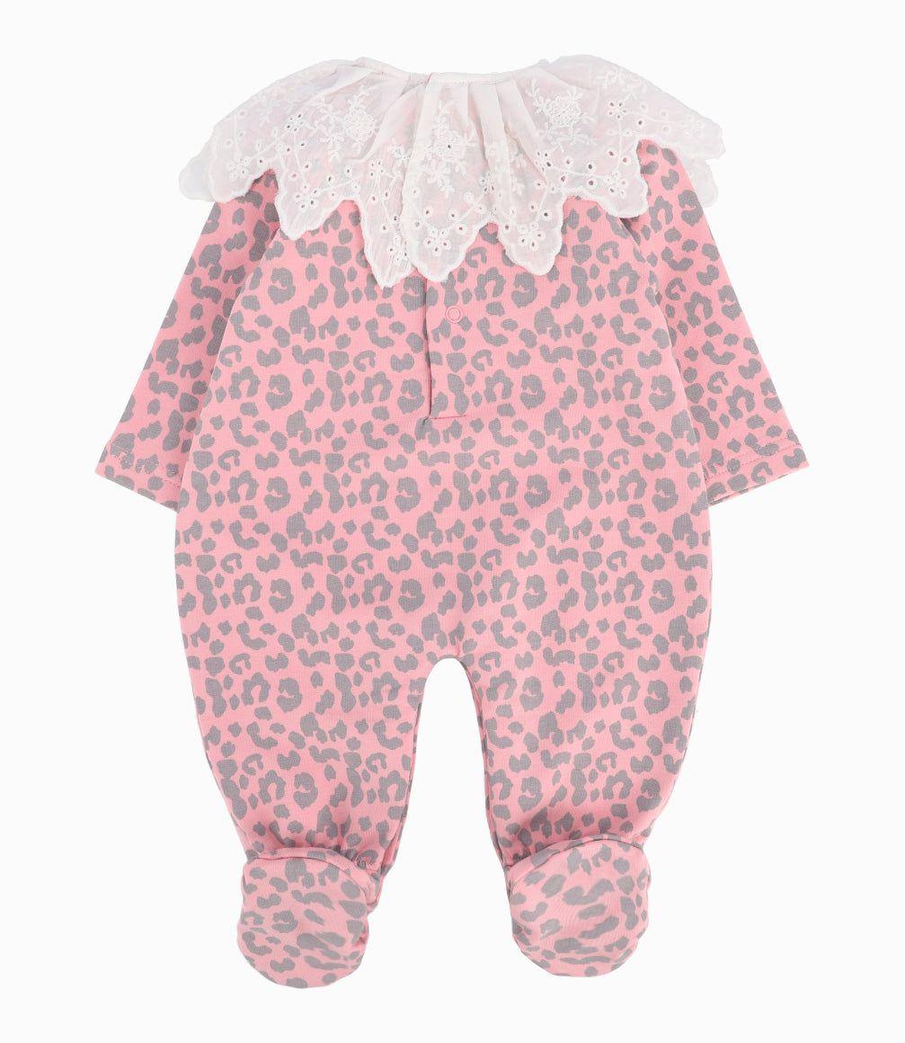 Enterito Recién Nacida Animal Print Coral-6