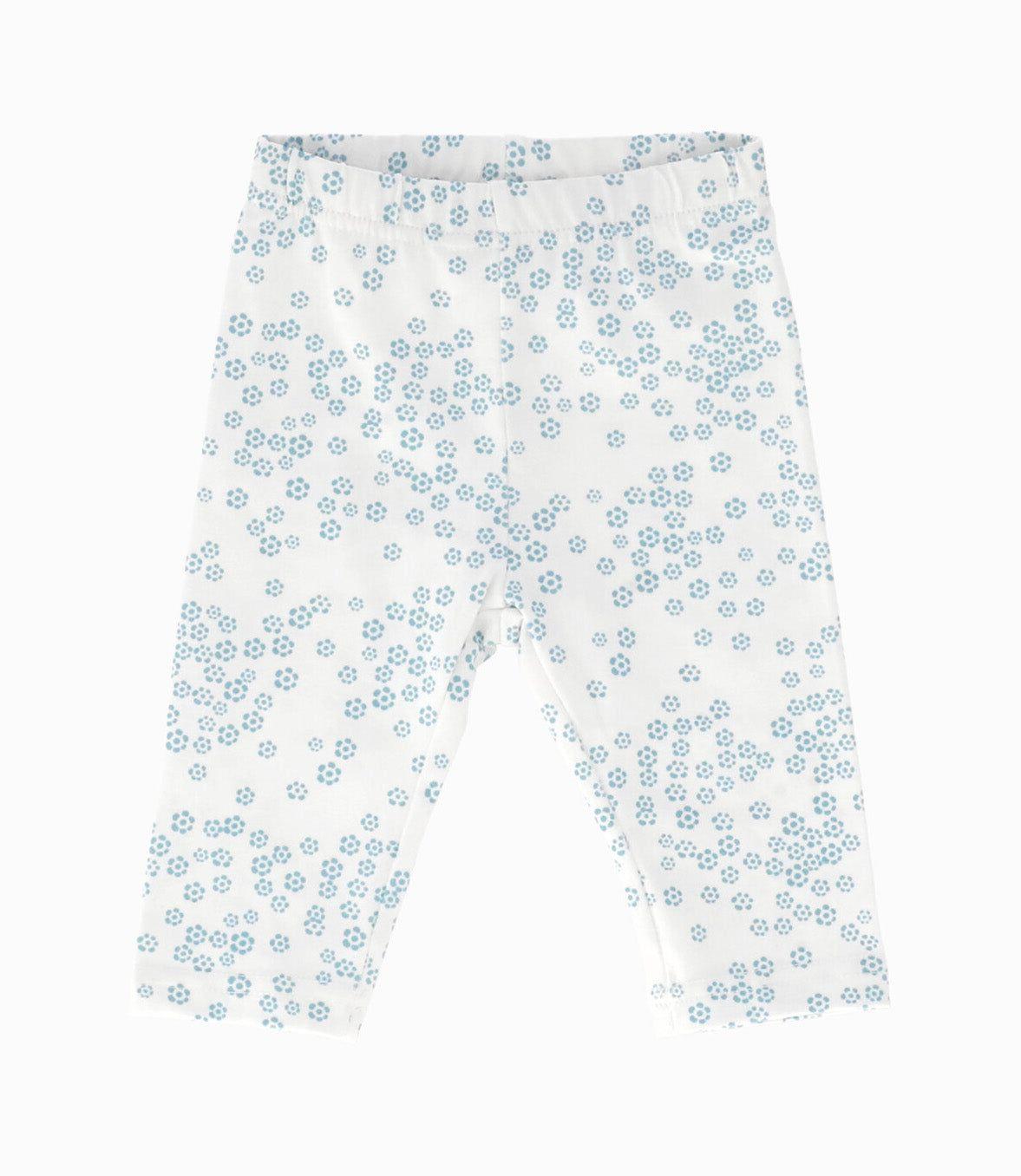 Conjunto recién nacida de polera y calzas turquesa Limonada-3