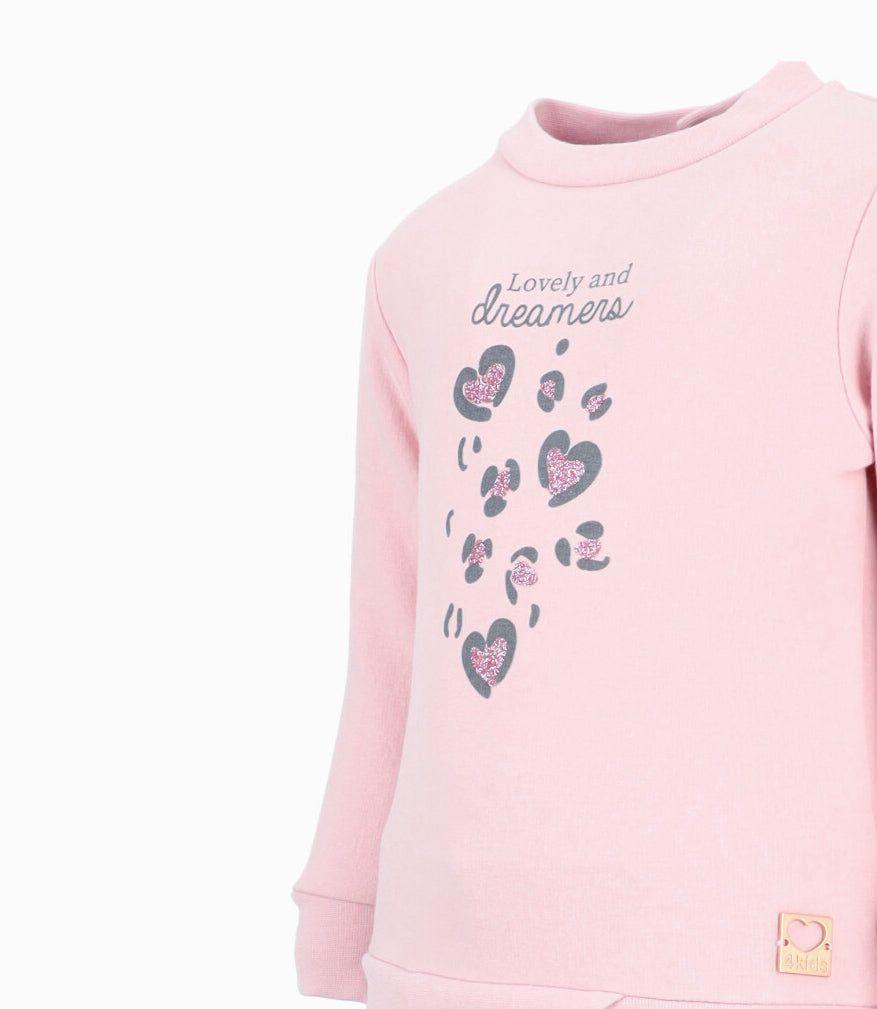 Buzo bebés corazones rosado 4 Kids-2