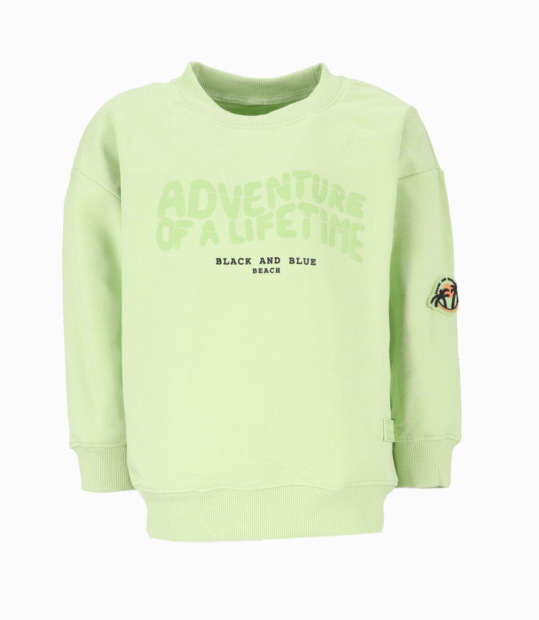 Polerón niño adventure Verde Black and Blue-1