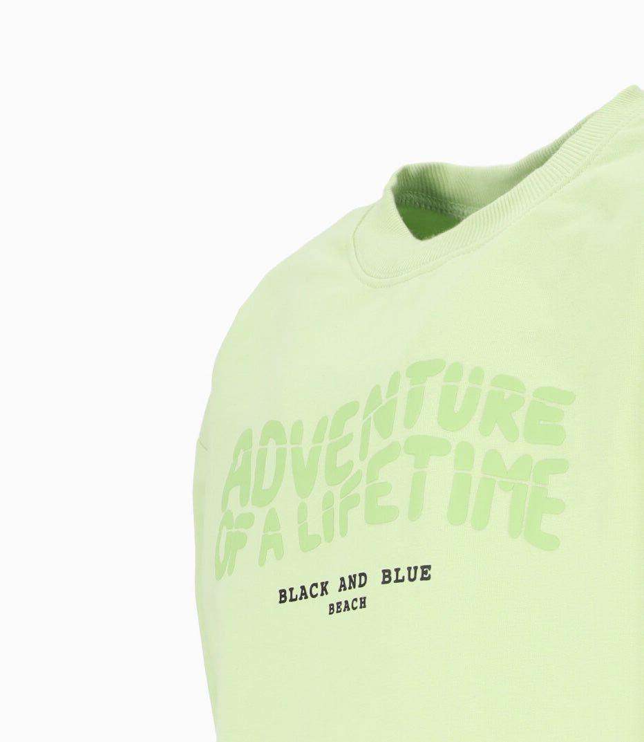 Polerón niño adventure Verde Black and Blue-3