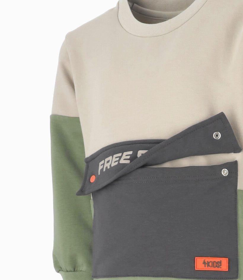 Buzo niño con diseño verde 4 Kids-2