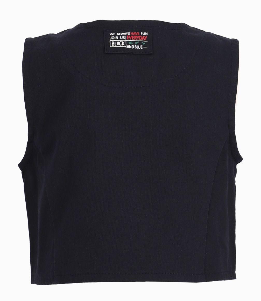 Chaqueta Bebé Sin Mangas Azul Marino-1