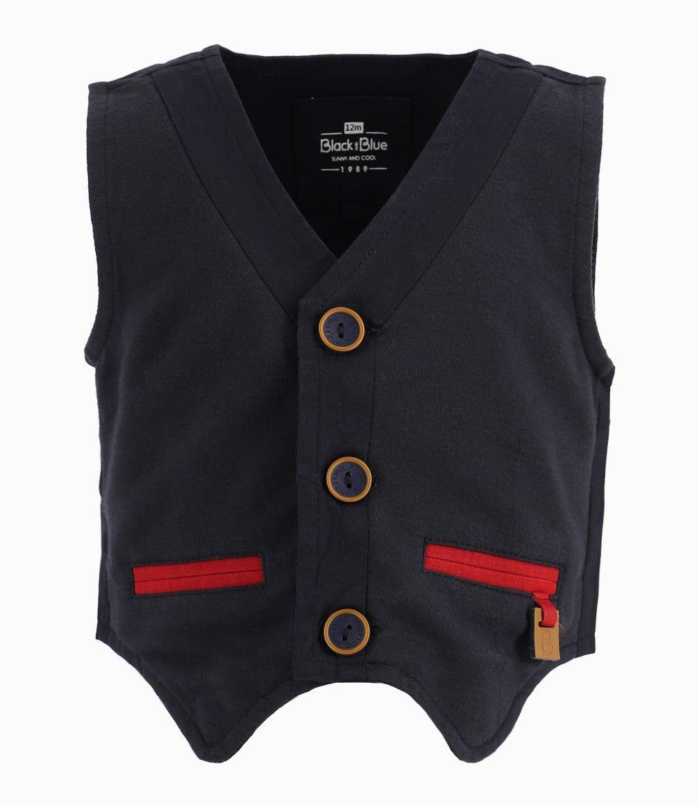 Chaqueta Bebé Sin Mangas Azul Marino-2