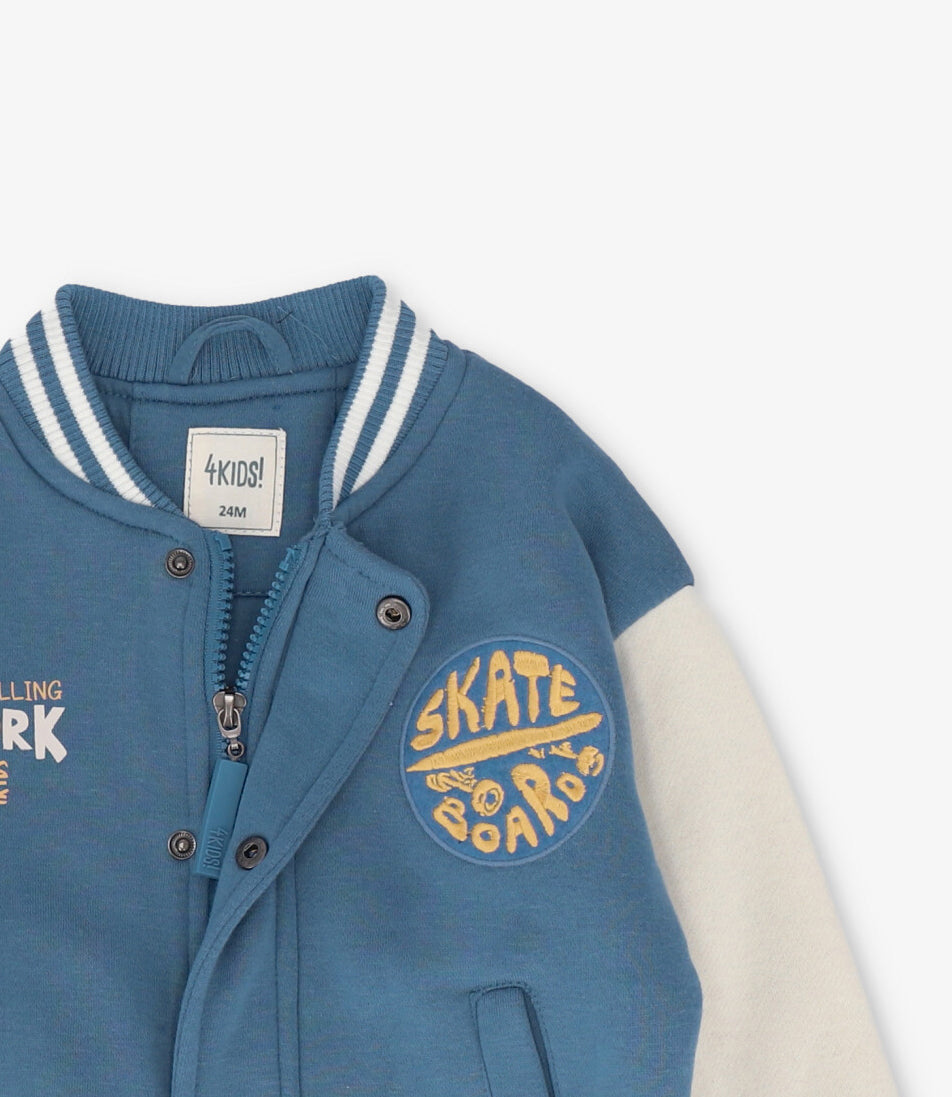 Chaqueta bebé bomber azul 4 Kids-3