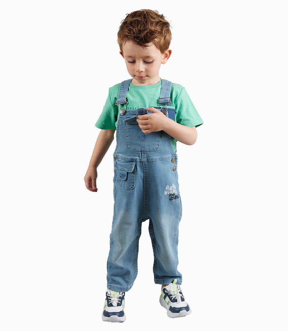 Jardinera Bebé De Denim-8