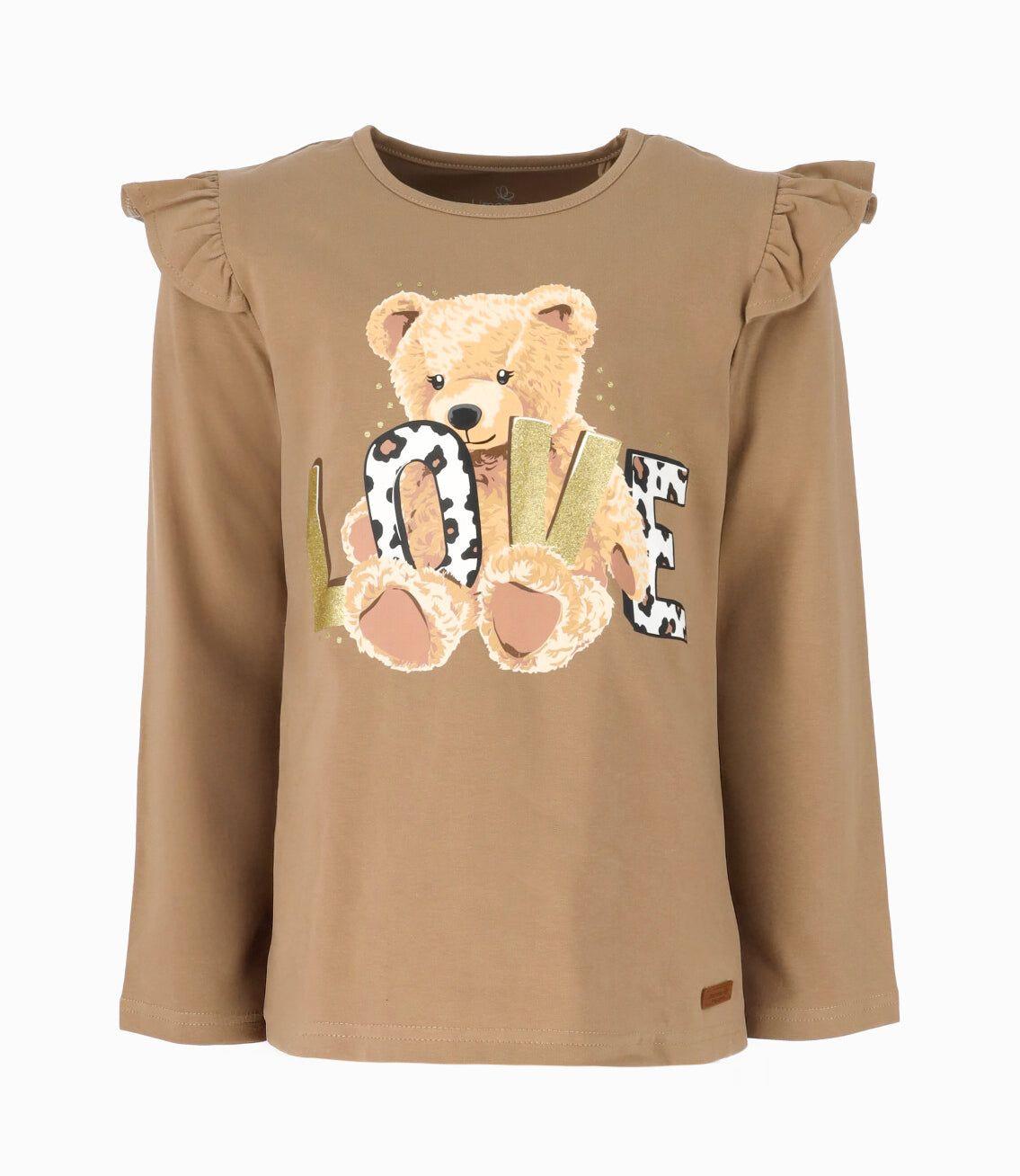Polera niña love beige Limonada-0