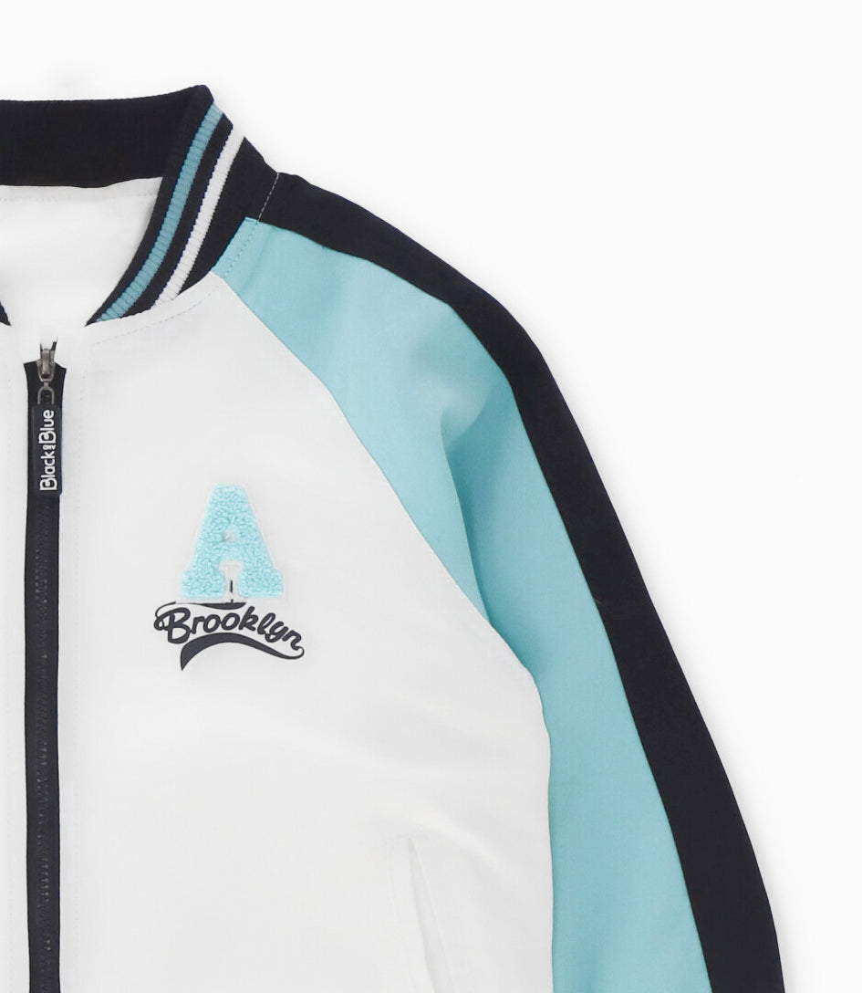 Chaqueta niño bomber crudo Black and Blue-3