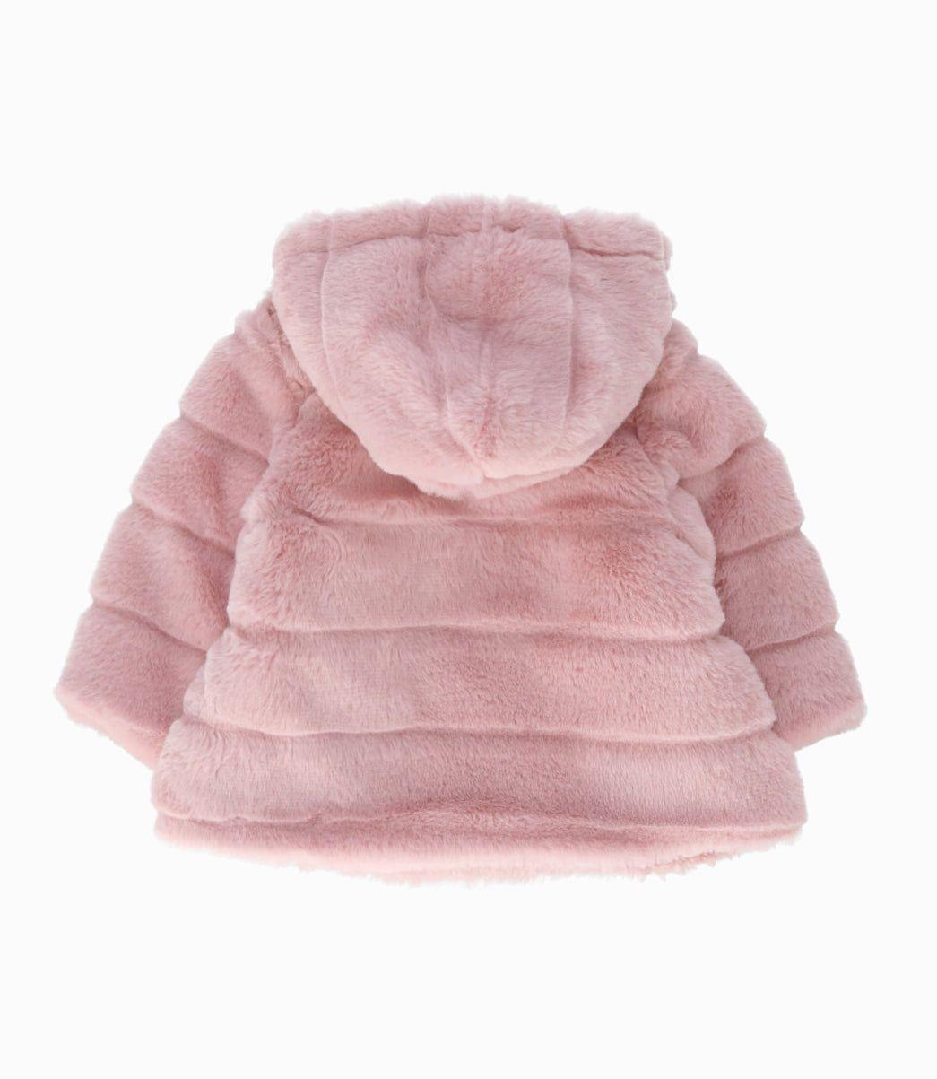 Chaqueta recién nacida con perrito rosado Limonada-1