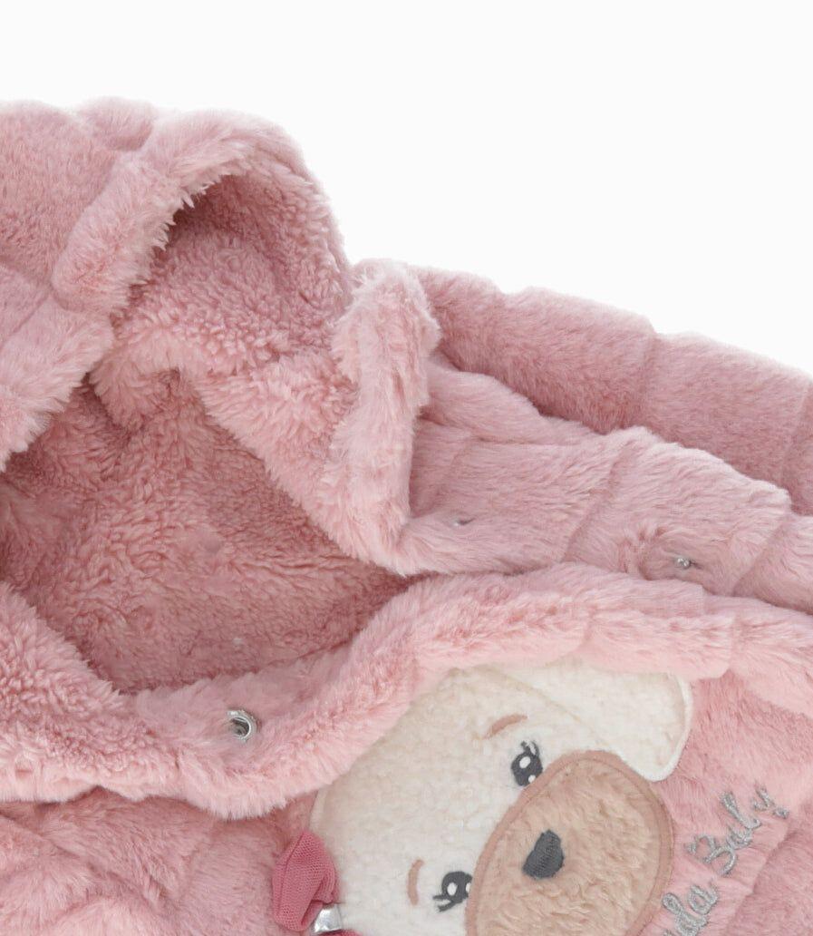 Chaqueta recién nacida con perrito rosado Limonada-2