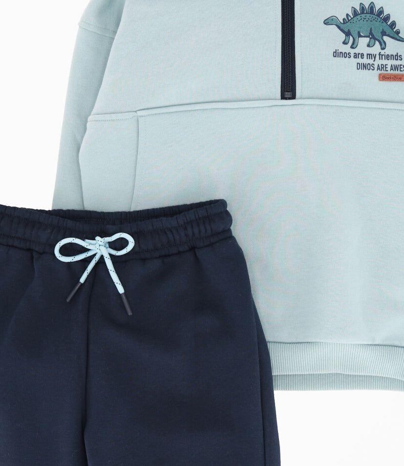 Buzo niño básico menta Black and Blue-3