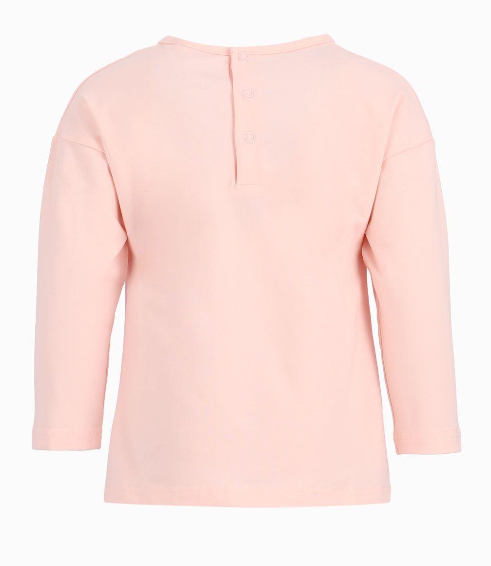 Polera Bebé Niña Con Flores. Limonada Rosado-2