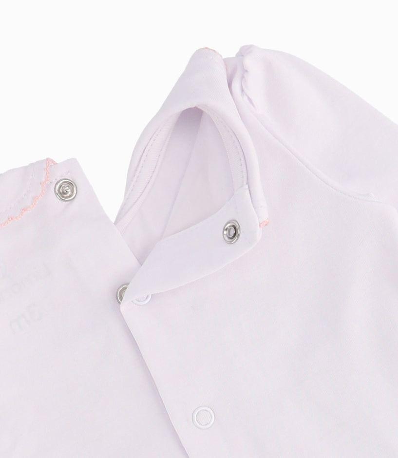 Conjunto Recién Nacida De Vestido Y Calzas Rosado-7