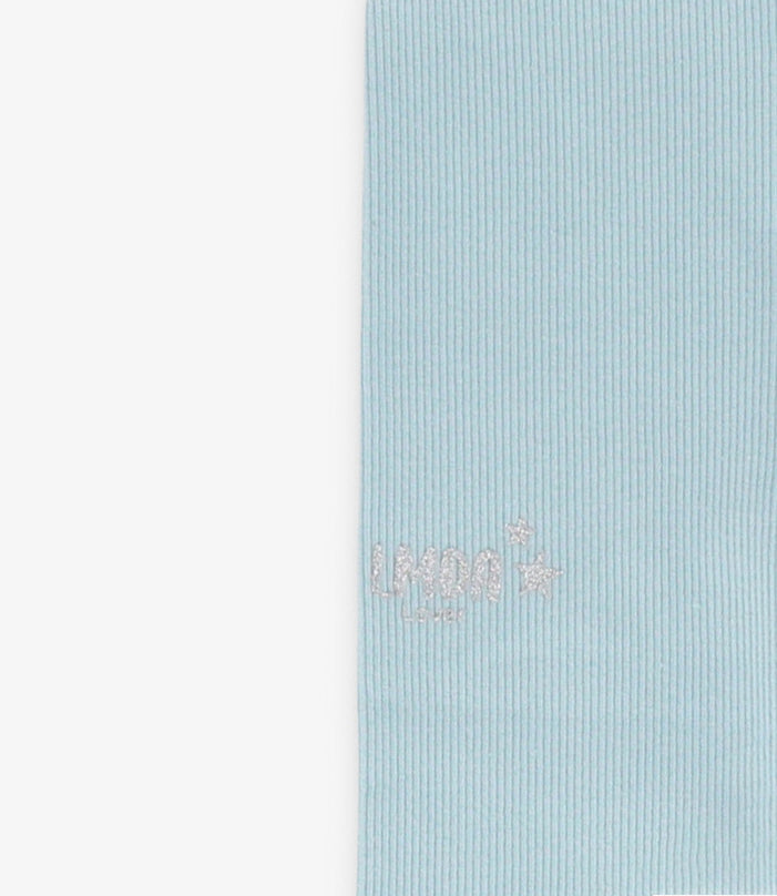 Calza niña básica turquesa Limonada-2