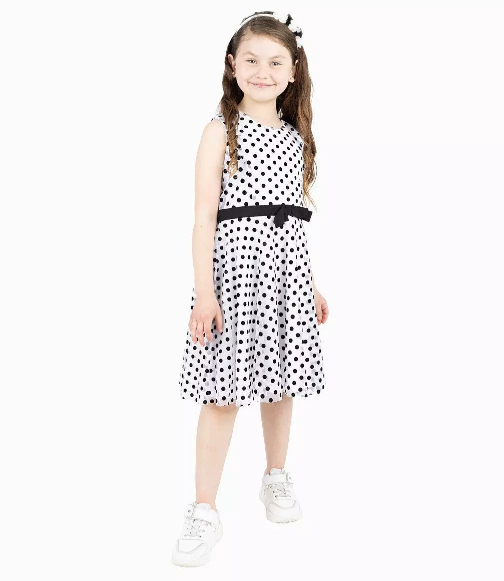Vestido Niña Con Puntos-0