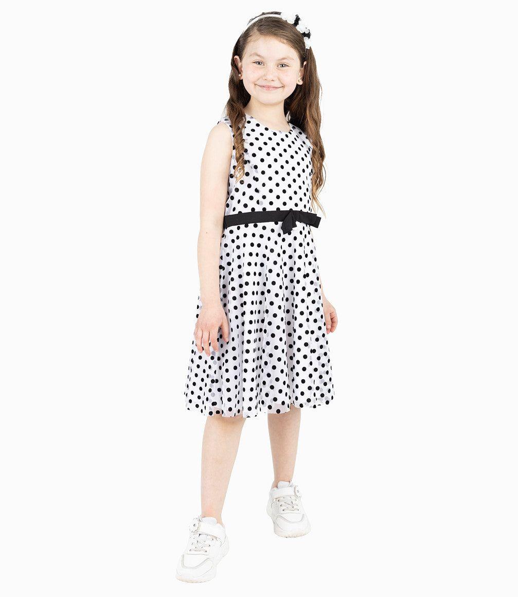 Vestido Niña Con Puntos-2