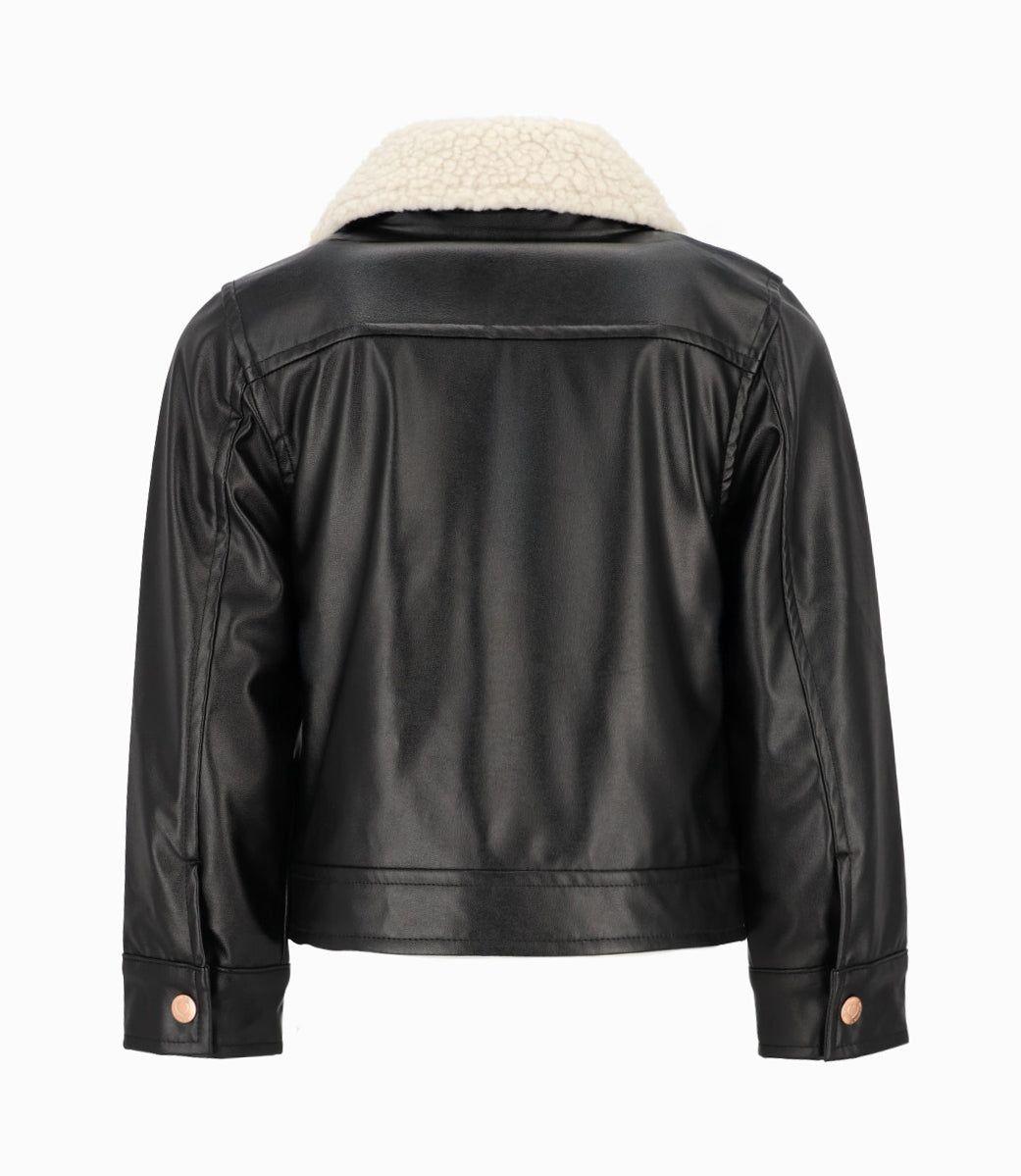 Chaqueta niña biker negro 4 Kids-1