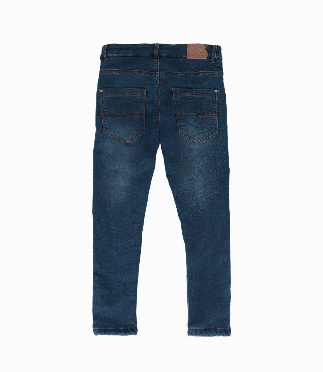 Jeans niño pitillo denim azul Black and Blue-1