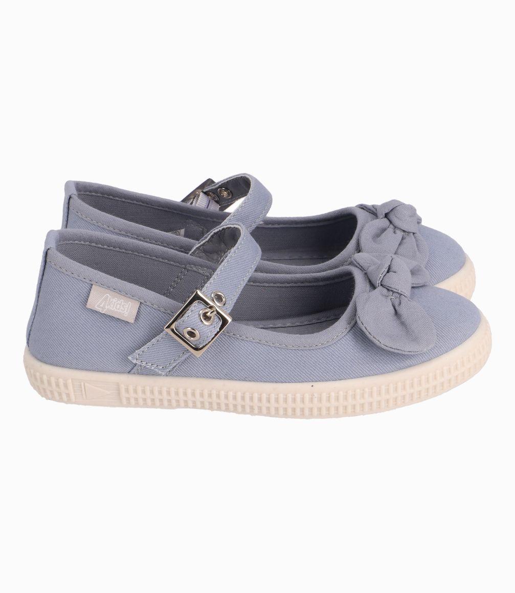 Bailarina Con Lazo Niña Denim Celeste 4 Kids-1
