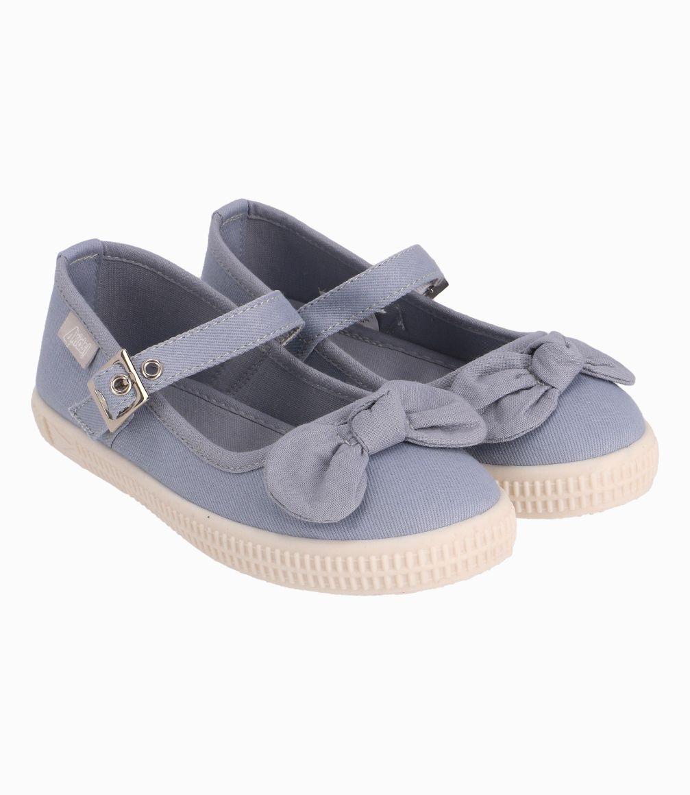 Bailarina Con Lazo Niña Denim Celeste 4 Kids-0