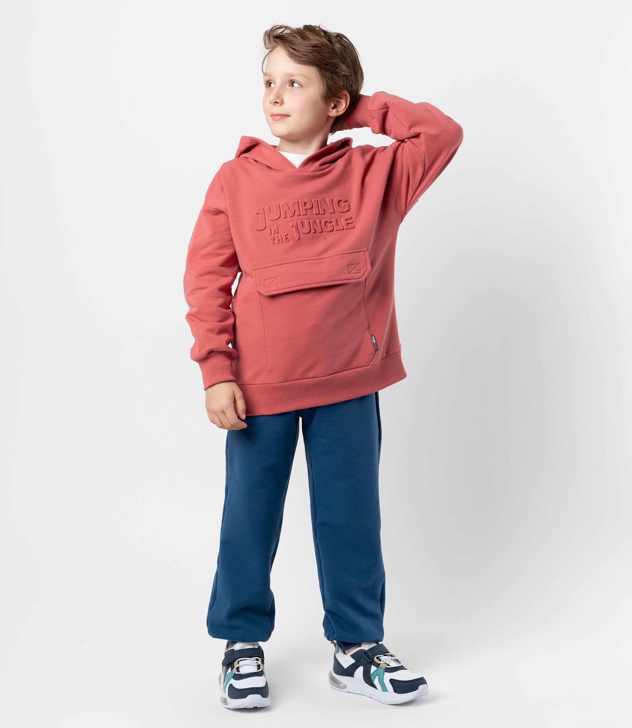 Buzo niño cargo terracota Black and Blue-0