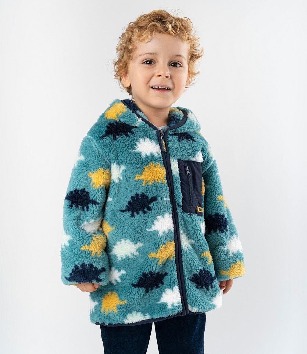 Chaqueta bebés con dinosaurios verde 4 Kids-0