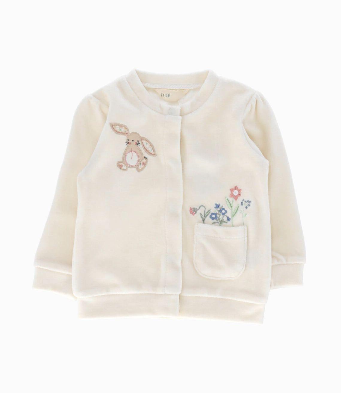 Conjunto recién nacida con conejo rosa 4 Kids-1